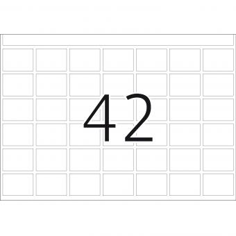HERMA Haftetiketten in Druckereipackung DP1, 2870, Papier weiß, 16x22 mm, 240 Blatt/10.000 Etiketten 