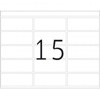 HERMA Haftetiketten in Druckereipackung DP1, 2900, Papier weiß, 20x50 mm, 335 Blatt/5.000 Etiketten 