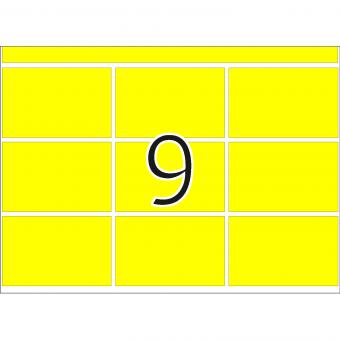 HERMA Haftetiketten in Druckereipackung DP1, 2951, Papier gelb, 34x53 mm, 280 Blatt/2.500 Etiketten 