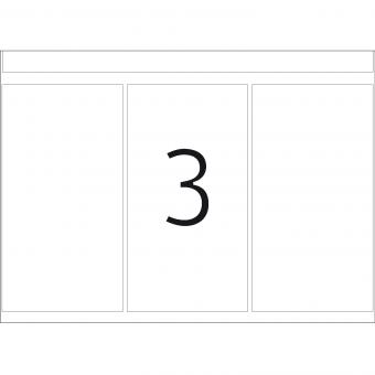 HERMA Haftetiketten in Druckereipackung DP1, 2980, Papier weiß, 52x100 mm, 336 Blatt/1.000 Etiketten 