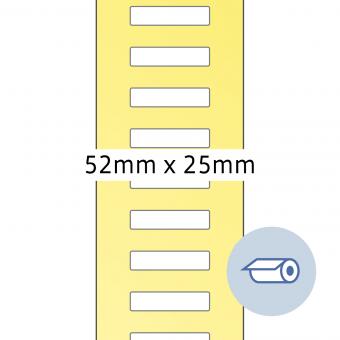 HERMA Thermotransferetiketten, 4247, Papier weiß, 52x25mm, 5.000 Etiketten/Rolle 