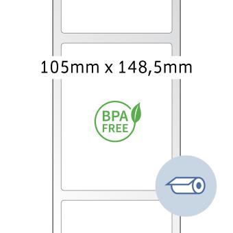 HERMA Thermodirektetik., 58303, Thermo eco,weiß, 105x148,5mm, 2.900 Etik./Rolle/Liefereinh.66 Roll 