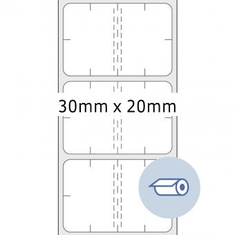 HERMA Tamper Evident Etiketten, 58360, PP-Folie transparent, 30x20mm, 20.000 Etiketten/Rolle 