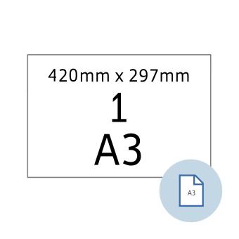 HERMA Blattetiketten A3, 8692, Papier weiß, 420x297 mm, 100 Blatt/100 Etiketten 