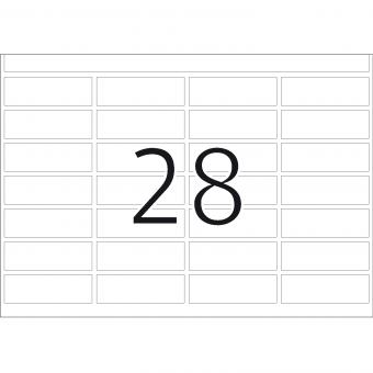 HERMA Haftetiketten in Druckereipackung DP1, 2850, Papier weiß, 13x40 mm, 180 Blatt/5.000 Etiketten 