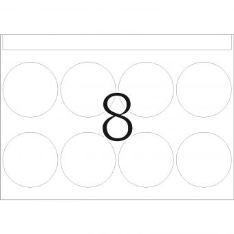HERMA Haftetiketten in Druckereipackung DP1, 3100, Papier weiß, Ø 40 mm, 128 Blatt/1.000 Etiketten 