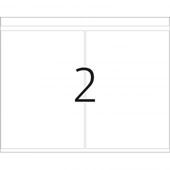 HERMA Haftetiketten in Druckereipackung DP1, 3180, Papier weiß, 74x105 mm, 252 Blatt/500 Etiketten 