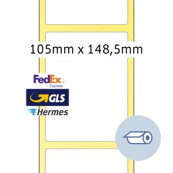 HERMA Thermotransferetik.,58007, Papier weiß, 105x148,5mm, 1.000 Etik./Rolle/Liefereinheit 156 Roll. 