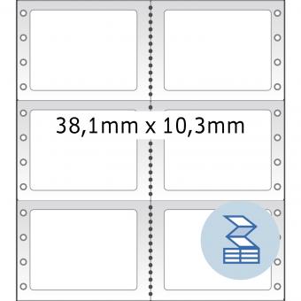 HERMA Lochrandetiketten, 8228, Papier weiß, 38,10x10,30mm, 24.000 Etiketten/Pack. 