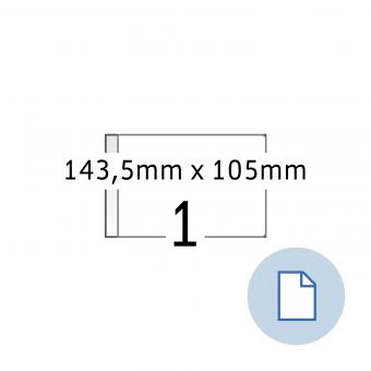 HERMA Blattetiketten A6, 8492, Papier weiß, 143,5x105 mm, 2.000 Blatt/2.000 Etiketten 